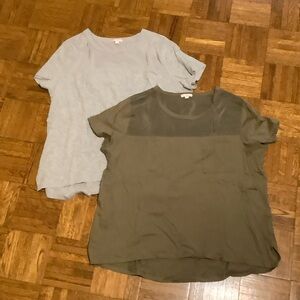 2 mixed media t-shirts for women
